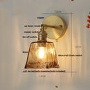 Axyaa Amber Vintage LED Wall Light Up Down Rotate Pull Chain Switch Bedside Lamp