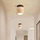Axyaa Travertine Stone LED Ceiling Light for Hallway, Aisle, and Corridor