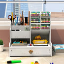 Axyaa Large-Capacity Pen Holder and Stationery Box for Office and School Storage