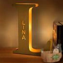 Axyaa Personalized Engraved Name LED Night Light for Couples Baby Kid Room