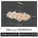 Axyaa Modern Luxury Glass LED Chandelier for Home and Office Decor