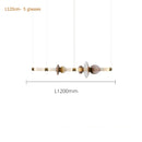 Axyaa Stained Glass Strip Pendant Light for Home and Restaurant Decor