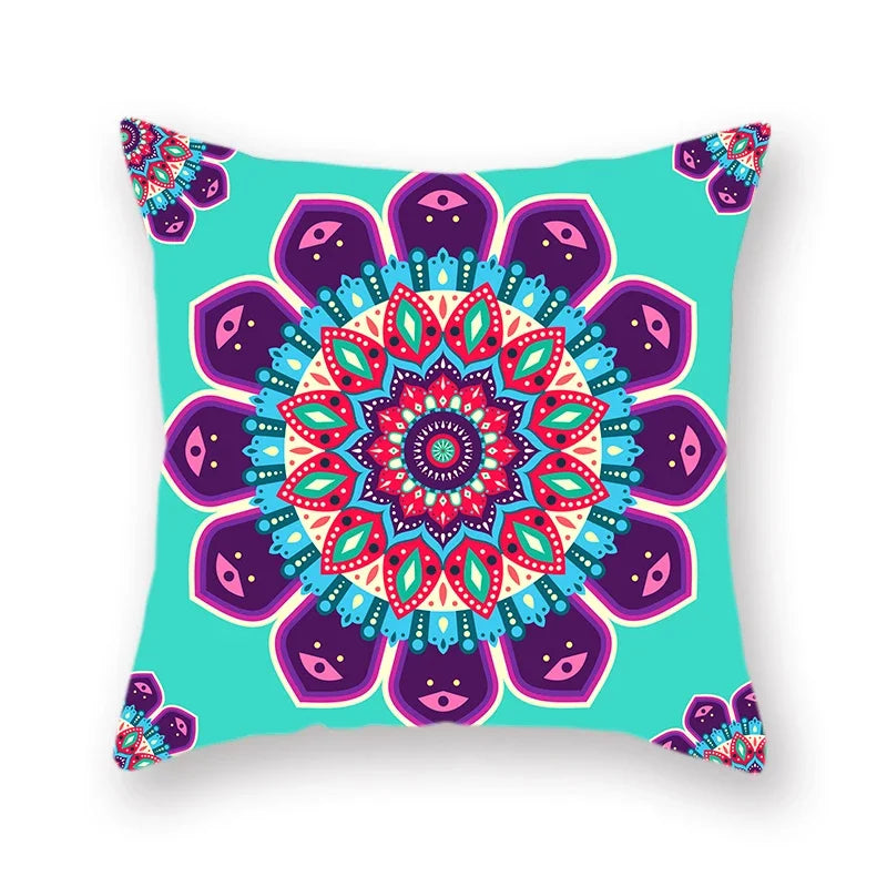 Axyaa Bohemian Mandala Print Pillow Cover 45x45cm