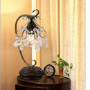 Axyaa Iron Art Desk Lamp LED Dimmable Nordic Modern Luxury Crystal Table Light