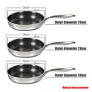 Axyaa 316 Stainless Steel Wok Pan for Induction Gas Stove Cooking