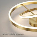 Axyaa Minimalist LED Ceiling Lamp for Bedroom & Living Room in Black, White, or Gold