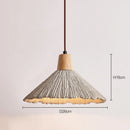 Axyaa Micro Cement LED Ceiling Lamp, Wabi Sabi Style, Nordic Minimalist Pendent Lights