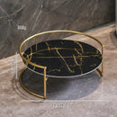 Axyaa Gold Vanity Organizer for Bathroom Coutertop and Makeup Storage