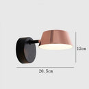 Axyaa Rose Gold Postmodern LED Wall Lamp
