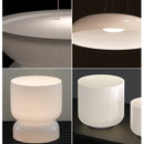 Axyaa White Glass Pendant Light: Modern Minimalist Hanging Ceiling Lighting