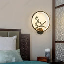 Axyaa LED Chinese Branch Flower Bird Wall Lamp for Home Decoration