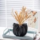 Axyaa Petal Ceramic Vase: Irregular Wrinkle Patterns, Hydroponic Home Decor Handicraft