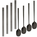 Axyaa Matte Stainless Steel Western Tableware Set - 8pcs