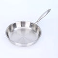 Axyaa Stainless Steel Non-Stick Frying Pan, Thick Flat Bottom Omelet Pan