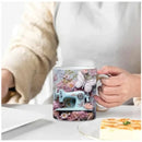 Axyaa Space Design Sewing Machine Ceramic Mug - Creative Gift for Sewing Lovers