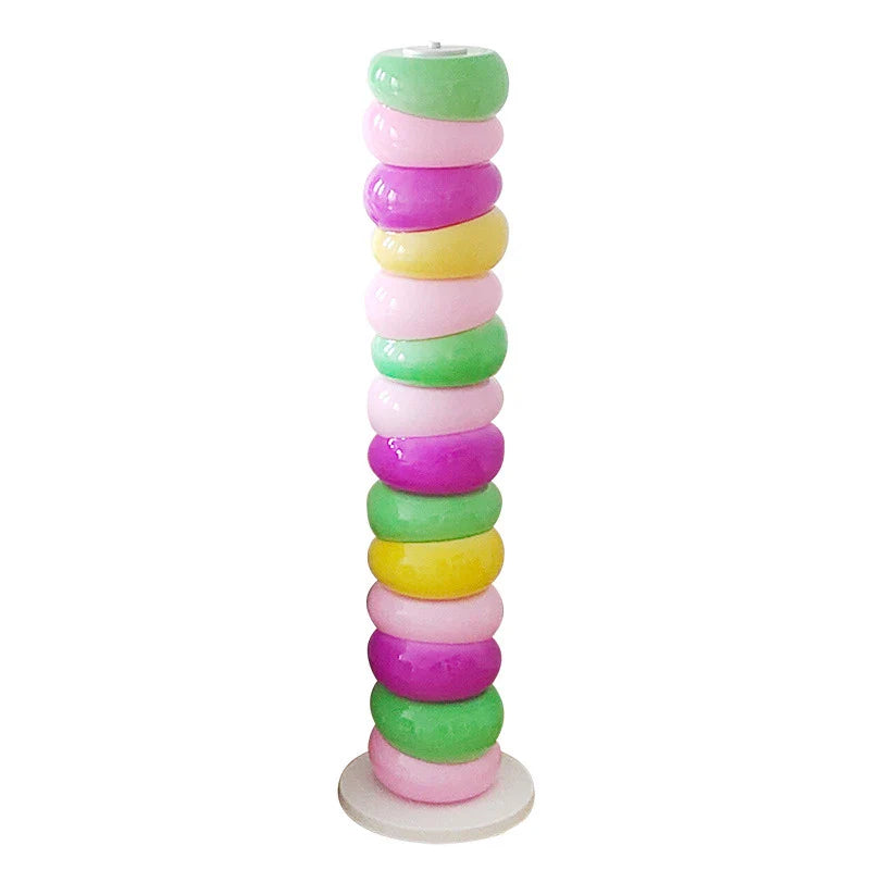 Axya Rainbow Macaron Glass Floor Lamp for Bedroom Living Room Decor