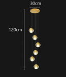 Axyaa LED Ring Pendant Chandeliers for Modern Living and Dining Room Lighting