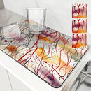 Axyaa Diatom Mud Kitchen Drain Pads: Absorbent Tableware Mat for Coffee Machine & Bowls