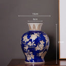 Yellow Qinghua Porcelain Vase: Chinese Style Flower Vase by Axyaa