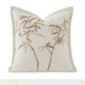 Axyaa Luxury Embroidered Bamboo Cushion Set - 45 * 45cm Square Handmade Pillow