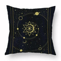 Axyaa Tarot Black Pillowcase 45x45cm for Home Decor and Living Room