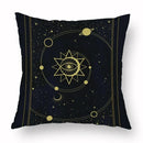 Axyaa Tarot Black Pillowcase 45x45cm for Home Decor and Living Room
