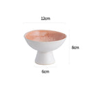 Axyaa Ceramic High Foot Dessert Bowl for Molecular Cuisine Stylish Hotel Tableware