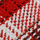 Axyaa Red Plaid Knit Cushion Cover Set - Festive Living Room & Bedroom Decor