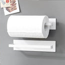 Axyaa Paper Towel Holder Adhesive Tissue Hanger Bathroom Storage Rack