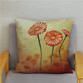 Axyaa Bedroom Tulip Flower Floral Cushion Cover Pillowcase for Sofa