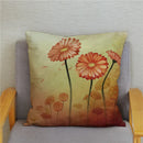 Axyaa Bedroom Tulip Flower Floral Cushion Cover Pillowcase for Sofa