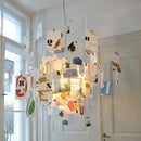 Axyaa Paper Chandelier: Designer DIY Pendant Light for Living Room