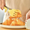 Axyaa Stainless Steel Silicone Food Clip for Kitchen Baking BBQ Bread & Steak