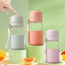 Axyaa Portable Glass Water Cup - Leak-proof & Heat-resisting Drinking Bottle
