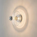 Axyaa Clear Blue Orange Glass Wall Sconce for Living Room