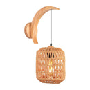 Axyaa Modern Wood Hemp Rope Wall Light Sconce for Home Decor Lighting