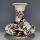 Axyaa Handmade Porcelain Painted Japanese Dowager Ceramic Storage Vase - Collectible Office Desk Decor