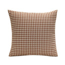 Axyaa Orange Houndstooth Sofa Cushion Cover - Ultra Soft Nordic Style Throw Pillow Cover