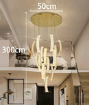 Axyaa Crystal Chandelier Ceiling Lamp LED Hanging Lights for Living Room