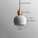 Axyaa Mini Ash Ceramic LED Pendant Light for Home Indoor Decor