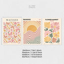 Boho Abstract Butterfly Flower Gallery Wall Art Canvas Print - Axyaa