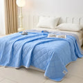 Axyaa Cool Silk Solid Color Summer Quilt - Comfortable & Breathable Single Bedding