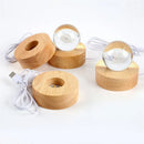 Wooden LED Display Lamp Base for Crystal Resin Art - Axyaa Table Lamp Stand
