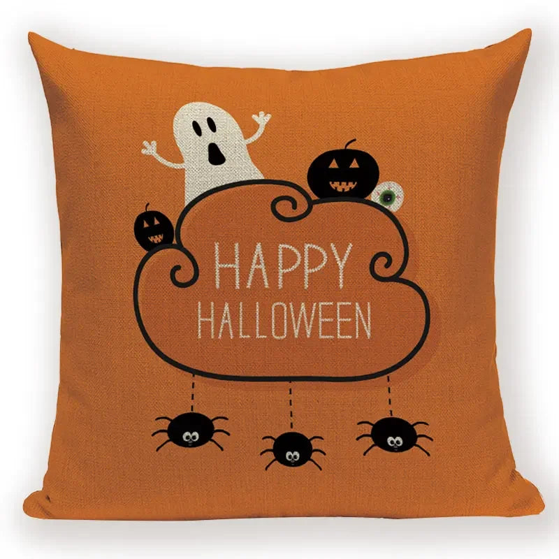 Halloween Demon Cushion Cover for Festive Home Decor by Axyaa