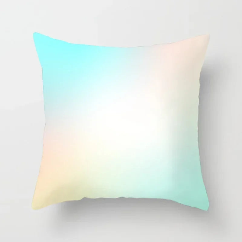 Gradient Ice Cream Color Polyester Pillow Cover by Axyaa - 45x45CM