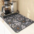 Axyaa Silicone Pumpkin Drying Mat: Halloween Kitchen Decor Absorbent Placemat & Cup Holder