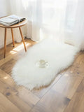 Axyaa Fluffy Wool Shag Rug Soft Area Mat Non-Slip Washable Home Decor