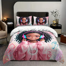Axyaa Music Girl Duvet Cover Set | Vibrant Design | Soft & Breathable | 1 Duvet + 2 Pillowcases
