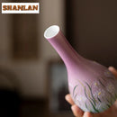 Hand-Painted Daisy Vase by Axyaa: Traditional Room Decor & Teaware Accessories