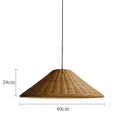 Axyaa Rattan Hand Knitted Suspension Pendant Lights for Dining Room Kitchen